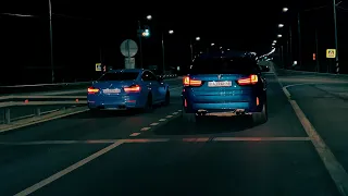 Ночное движение на CLA 45 AMG / Против BMW X5M и BMW M4 - 2Scratch - "RICH" (feat. Jooan Mo)