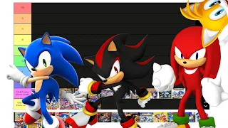 Sonic, Shadow, and Knuckles make a Sonic Game Tier List