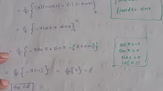 xsinx Fourier cosine series with deduction