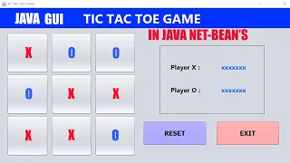 How to Create Tic Tac Toe Game in ||JAVA|| ||NET-BEAN'S|| |GUI| ||Full Video|| with Source Code