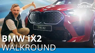 2024 BMW iX2 Walkround | Edgy new small luxury electric SUV aims directly at upcoming Audi Q4 e-tron