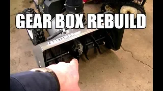 Complete Snowblower Auger Gear Box Rebuild!