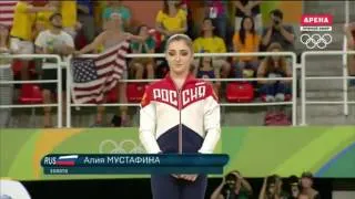 WAG Uneven Bars Medal Victory Ceremony 2016 Rio Olympics