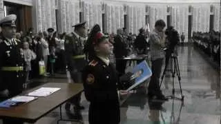 Московское суворовское военное училище присяга 15.09.12
