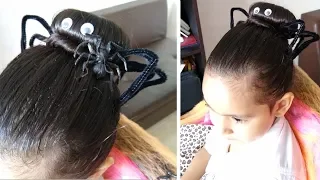 Peinado para Halloween - Araña de Cabello