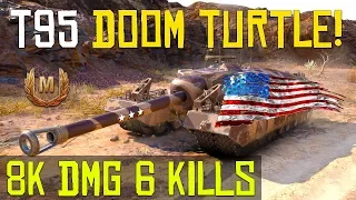 World of Tanks (WOT) Replay - T95 | DOOM TURTLE! | 8K DMG 6 KILLS