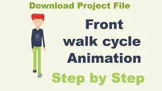 Front walk cycle Animation Tutorial using After Effects Part -1