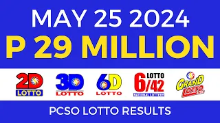 Lotto Result Today 9pm May 25 2024 | PCSO Complete