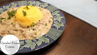 Mushroom Stew With Polenta || Romanian Style