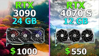 The Same Power is 2 Times CHEAPER: RTX 4070 Super 12 GB vs RTX 3090 24 GB