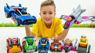 Chris e Niki PAW Patrol Os poderosos brinquedos do filme resgatam a missão