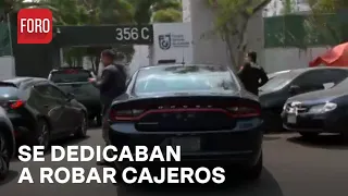 Trasladan a la Fiscalía de CDMX a presuntos ladrones de cajeros automáticos - Noticias MX