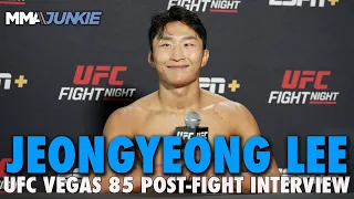 Jeong Yeong Lee Critical of Performance, Only Met 50% of 'Big Dreams' | UFC Fight Night 235