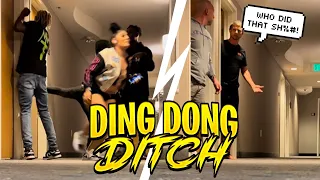 EXTREME DING DONG DITCH PART 45! **ANGRY GUY KAREN CALLS SECURITY**