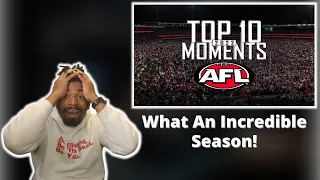 AMERICAN REACTS TO THE 10 BEST MOMENTS FROM THE 2022 AFL SEASON!!