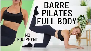 HOME BARRE PILATES WORKOUT / NO EQUIPMENT