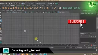 Maya 3d animation  #BouncingBall #tutorial