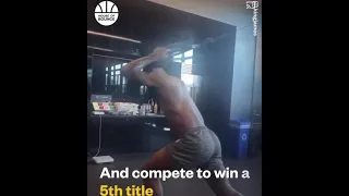 LeBron James Los Angles Lakers Championship 2021 Workouts