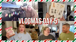 CHRISTMAS CAR DECORATIONS, MOVIE REVIEW WITH YAR, NEW 2024 PLANNER + GROCERY HAUL | VLOGMAS DAY 5