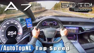 AUDI A7 Sportback 3.0 TDI AUTOBAHN POV 254km/h TOP SPEED by AutoTopNL