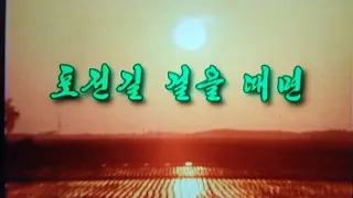 포전길 걸을 때면（圃田道を歩むとき）　조선가요　Ｃｏｖｅｒ