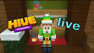 Hive With Viewers but Elf! (Hive Minecraft Live)