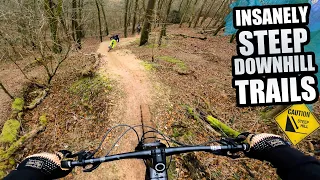 RIDING INSANELY STEEP DOWNHILL MTB TRAILS ON MY NEW BIKE!