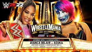 WWE 2K22 WrestleMania 39: Bianca Belair vs. Asuka - WWE Raw Women's Championship