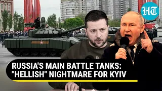 Russia's T-72B3M and T-90A Tanks Spell Doom on Ukraine Army's Back-up at the Frontline | Watch