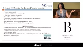 Bitspiration 2015-  (Thamina Watson) "U.S Visa Options for Startup Founders"