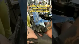 disney donald duck tattoo a timelapse of my tattoo session today at Painted Gypsey Tattoos