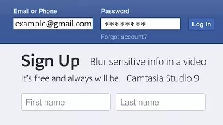 Blur sensitive info in a video | Camtasia Studio 9