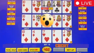 High Limit video poker LIVE #videopoker #vegas