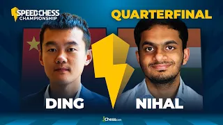 Ding vs. Nihal | World Number TWO vs. Young Speed Chess Star! | 2022 SCC