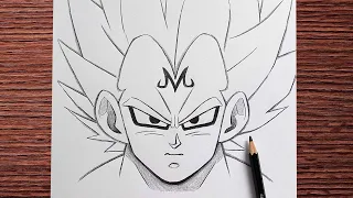 How to draw Vegeta | Easy anime sketch | Art videos