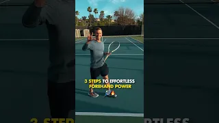 3 Steps To Effortless Tennis Forehand POWER