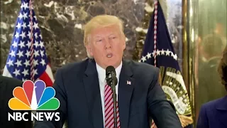 President Donald Trump on Charlotteville: I Think There's Blame on Both Sides | NBC News