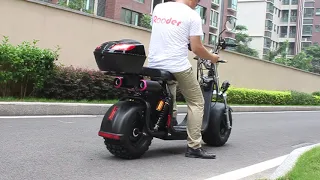 Citycoco scooter 2000w Rooder r804o with Bluetooth speaker