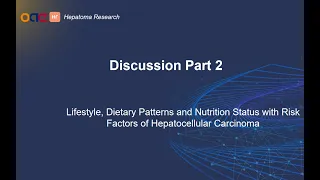 [HR] Lifestyle, Dietary Patterns and nutrition status with risk factors of Hepatocellular Carcinoma