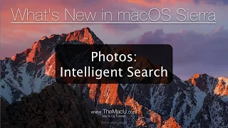 Photos Tutorial in macOS Sierra: Intelligent Search