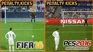 FIFA 16 vs. PES 2016: Penalty Kicks