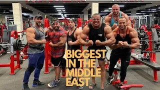 5 BIGGEST BODYBUILDERS IN MIDDLE EAST TRAIN ARMS!