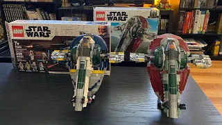 Using 2 Sets to Make Jango Fetts Slave 1 (set number 75283 + set number 75312)