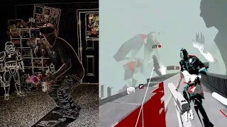 Oculus Quest VR - Pistol Whip - R U Afraid Gameplay (Normal)