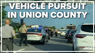 Suspect in custody after pursuit in Union County, officials confirm