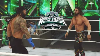 WWE 2K24 - 40 Years Of Wrestlemania DLC Arena Pack - Roman Reigns Vs Seth Rollins Gameplay (PS5)