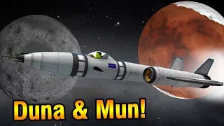 SSTO to Duna AND Mun without refuelling (KSP Reddit Challenge)