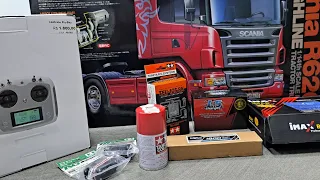 O QUE É PRECISO PARA COLOCAR PARA ANDAR UM TRUCK TAMIYA ? unboxing Scania R620