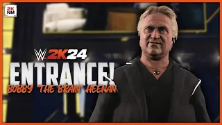 WWE 2K24 | Bobby "The Brain" Heenan makes his way to the ring! | NPC