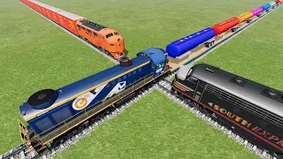 Realistic Train Crashes #20 - Beamng.Drive